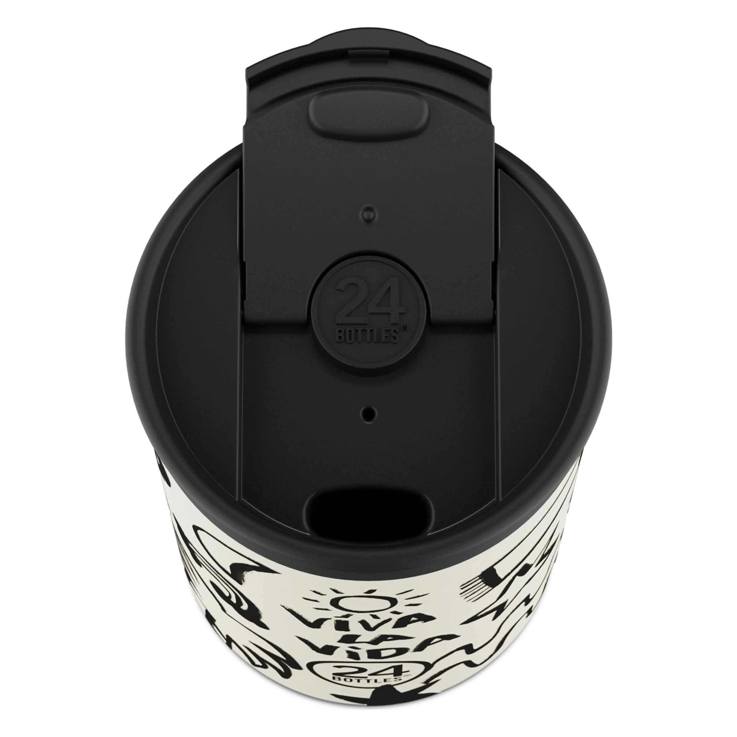 24Bottles Drinkfles 'Travel' in Wit