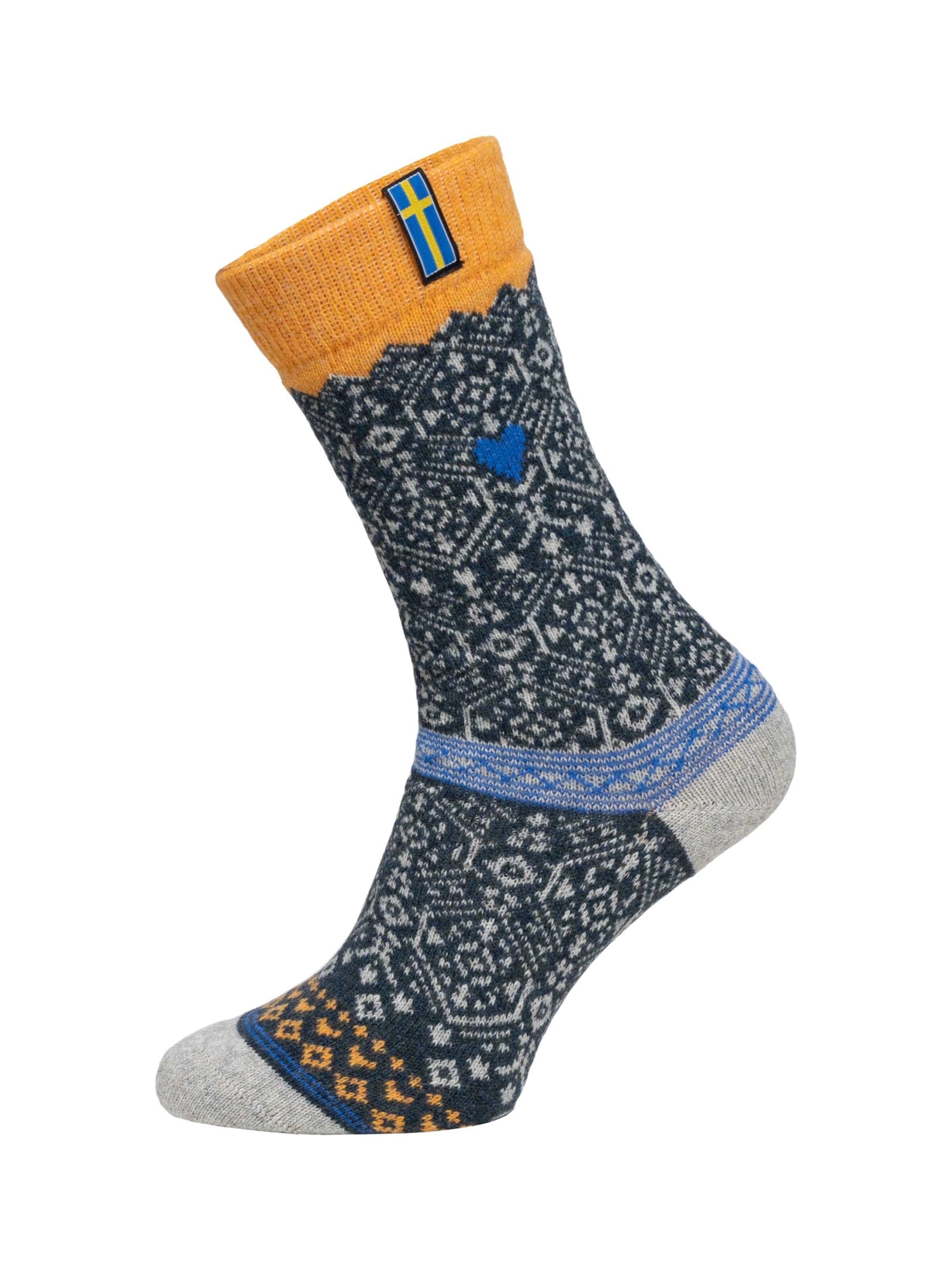 HomeOfSocks Socks 'HOS706' in Yellow: front