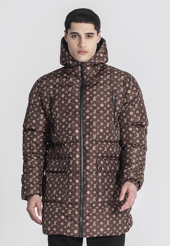 Manteau d’hiver Gianni Kavanagh en marron : devant