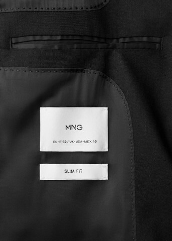 MANGO MAN Slim Fit Blazer 'Sakko Amalfi' in Schwarz