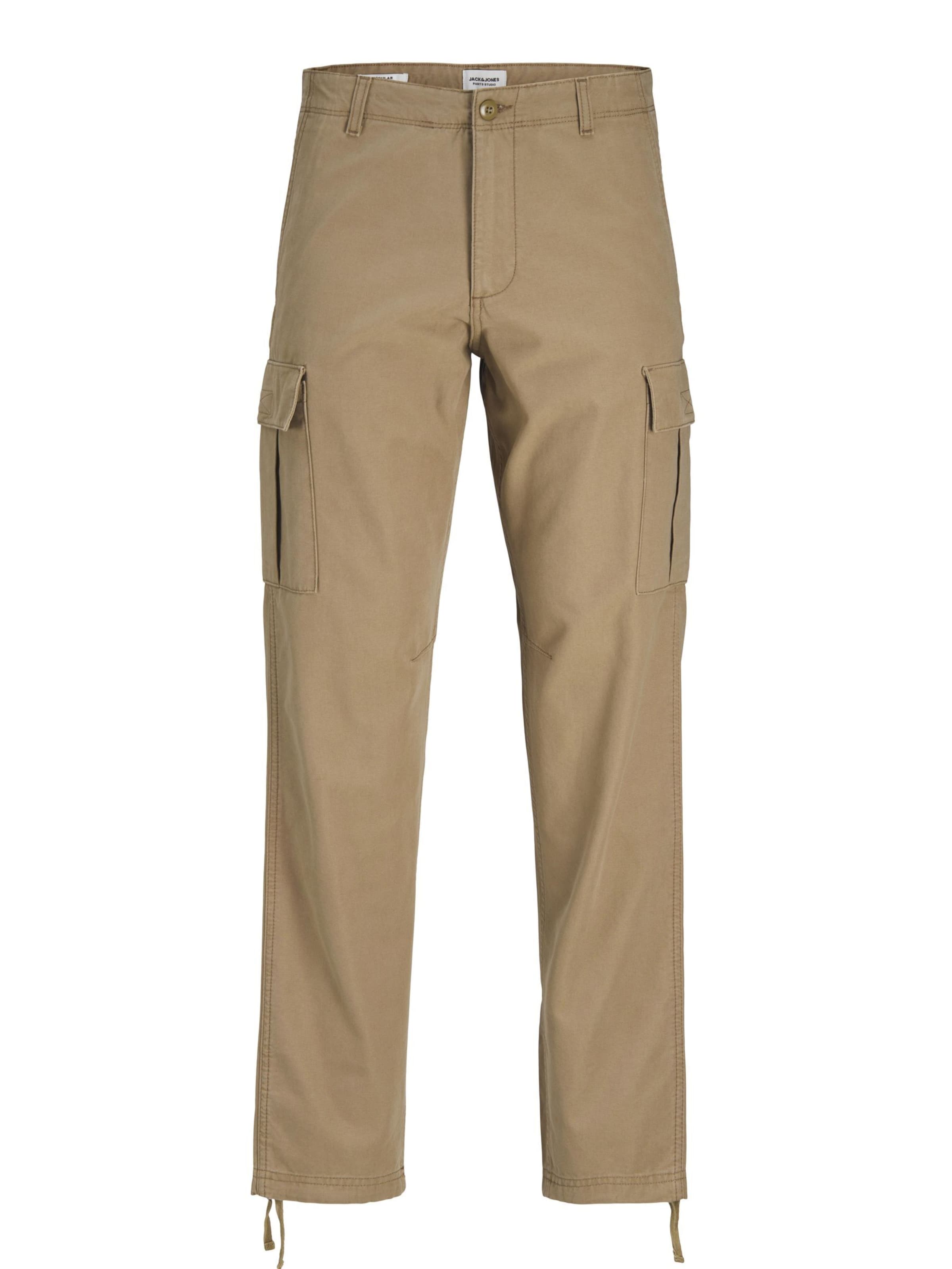 Loosefit Pantalon cargo JACK & JONES en marron : devant