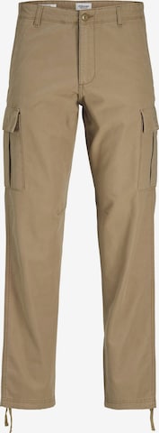 Loosefit Pantalon cargo JACK & JONES en marron : devant