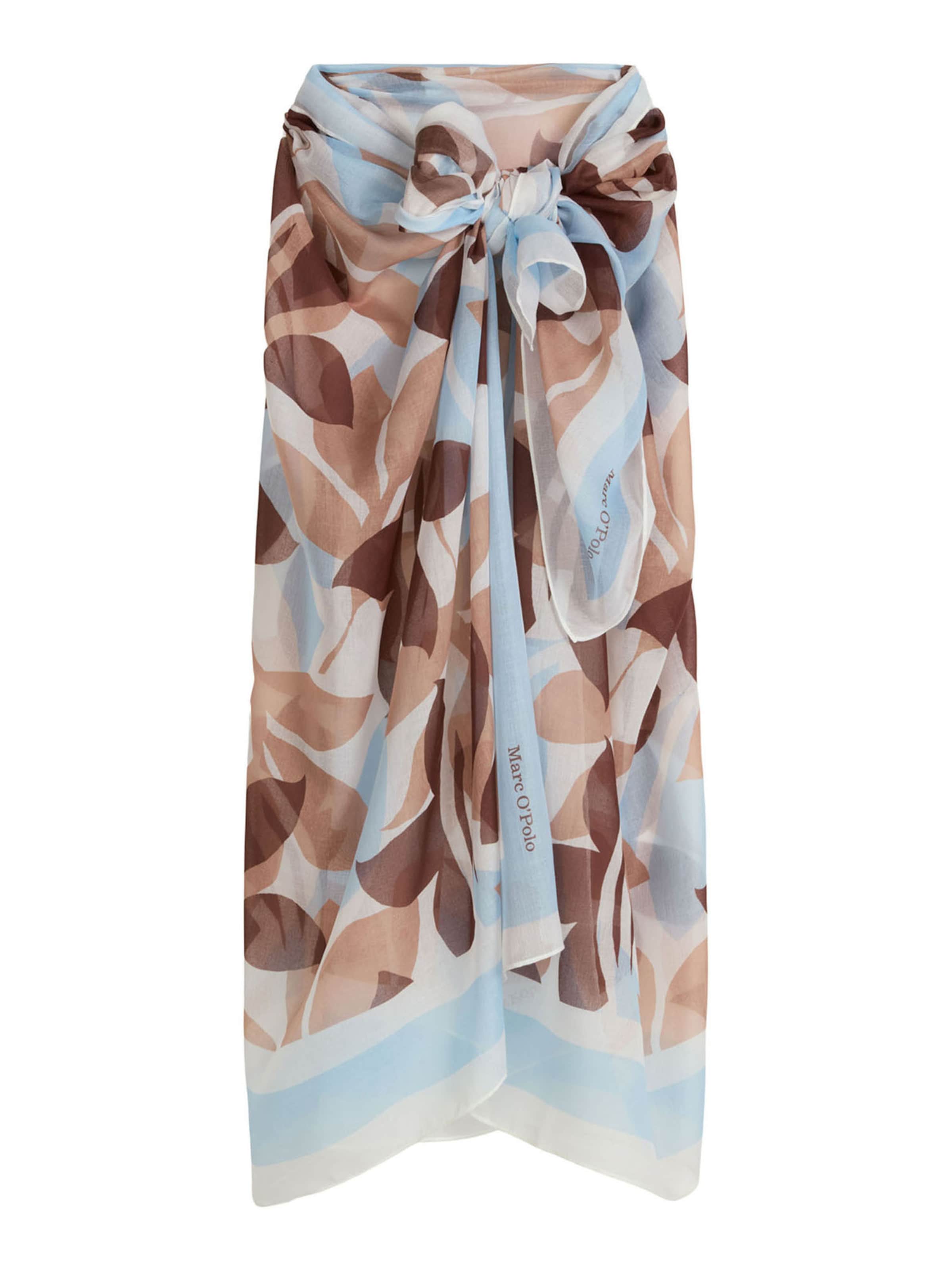 Marc O'Polo Pareo ' Abstract Flower ' in Beige: Vorderseite