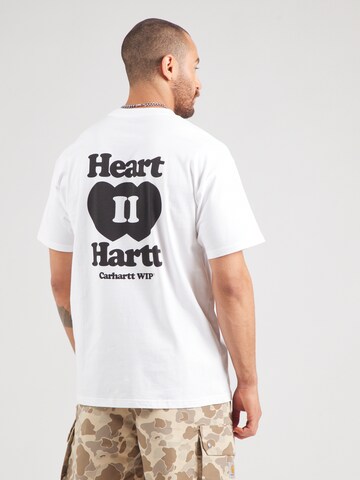 Carhartt WIP Футболка 'Heart II Hartt' в Белый: спереди