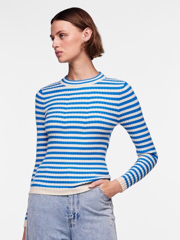 PIECES Pullover 'PCCrista' i blå: forside