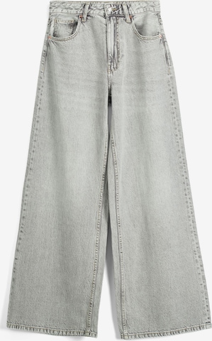 Bershka Wide leg Jeans i grå: framsida