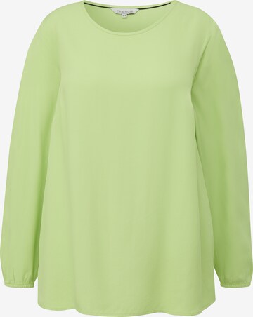 TRIANGLE - Blusa en verde: frente