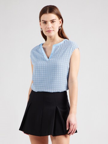 COMMA Bluse in Blau: Vorderseite
