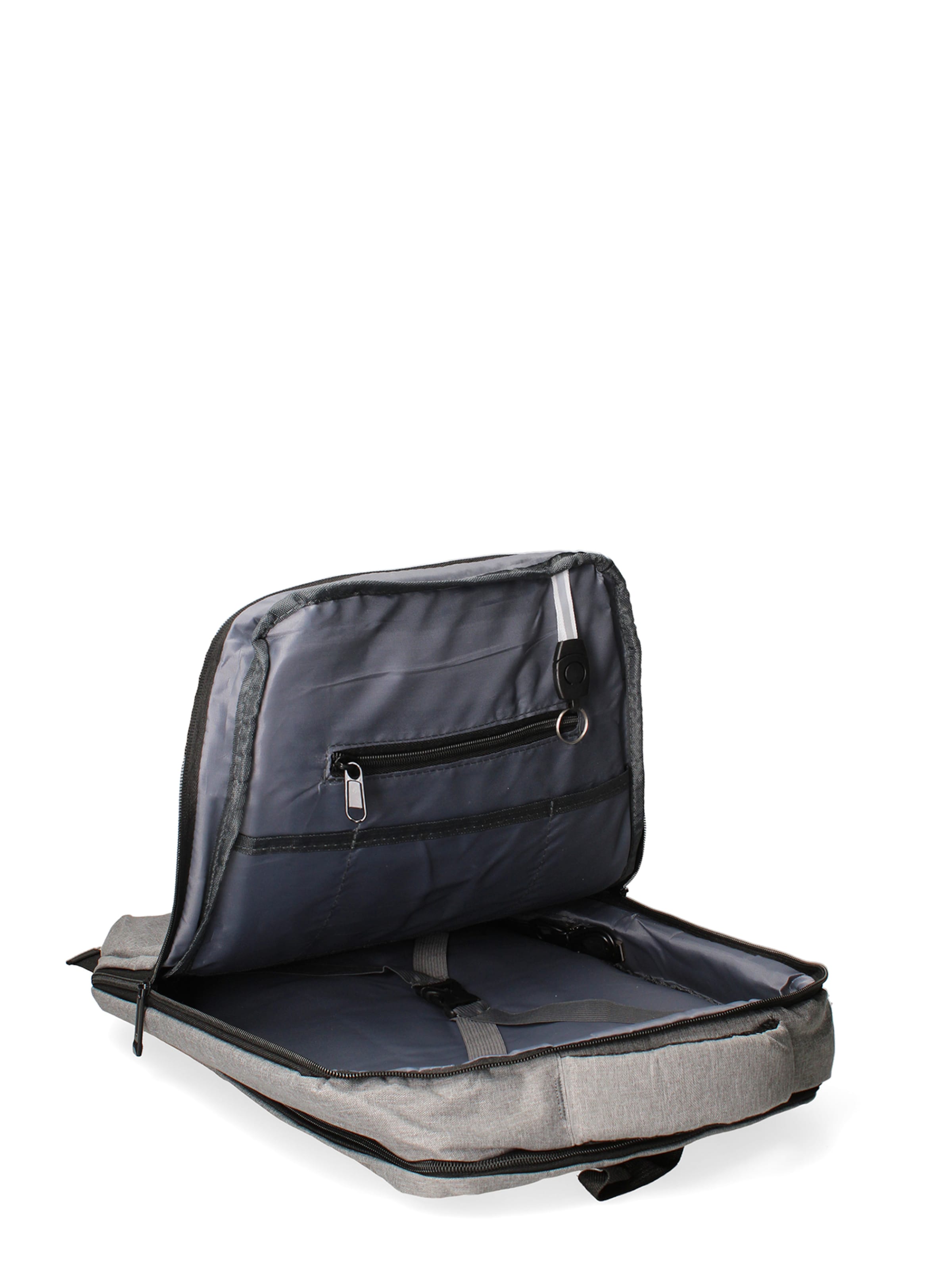 Zaino 'Zaino Unisex Nylon 100% con Zip e Tasche Multifunzionali - B Cavalli' di B. Cavalli in grigio