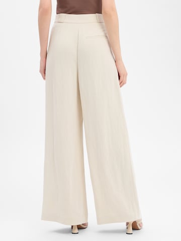 Coupe slim Pantalon à pince Marc O'Polo en beige