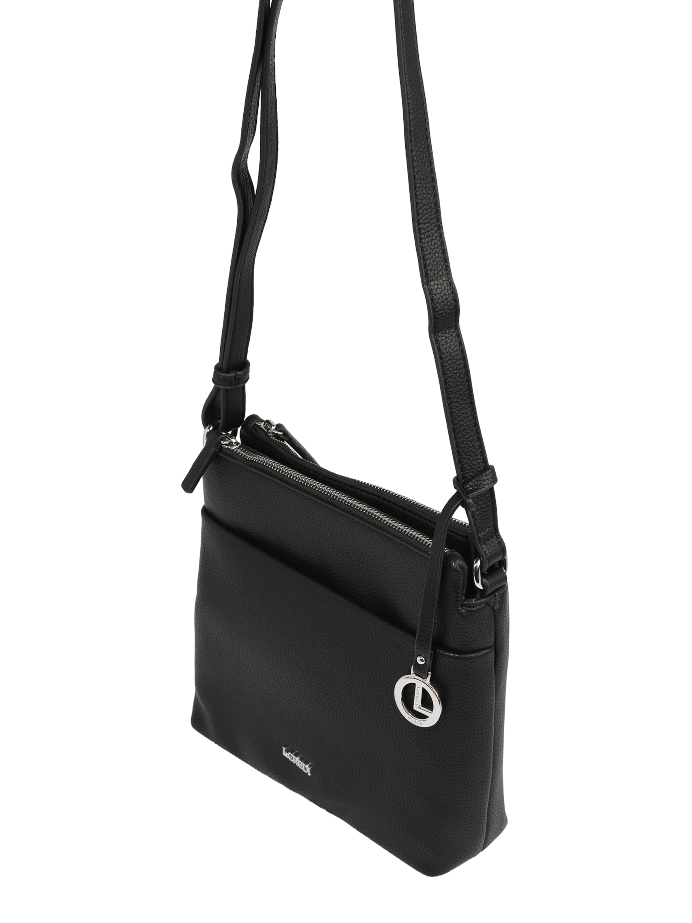 melns L.CREDI Mugursoma 'Eda': no priekšpuses