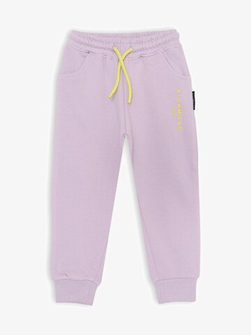 John Richmond Tapered Pants 'On Track' in Purple: front