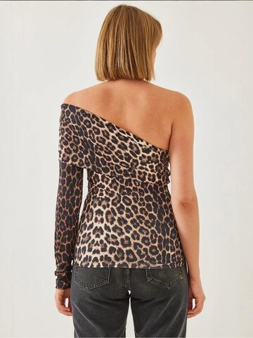 Bianco Lucci - Blusa 'Blusen' em castanho