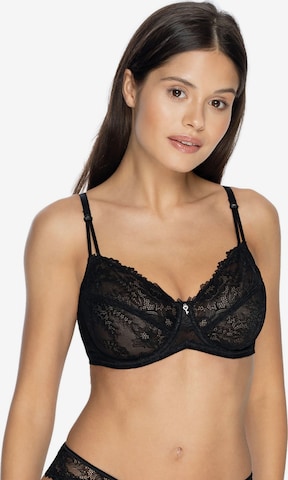 VIANIA Bra 'Carmen' in Black: front