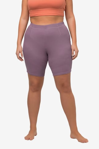 Ulla Popken Skinny Leggings in Purple: front