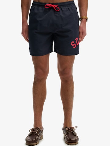 Superdry & Co Badeshorts i blå: forside
