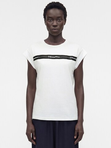 EA7 Emporio Armani Shirt in Wit: voorkant
