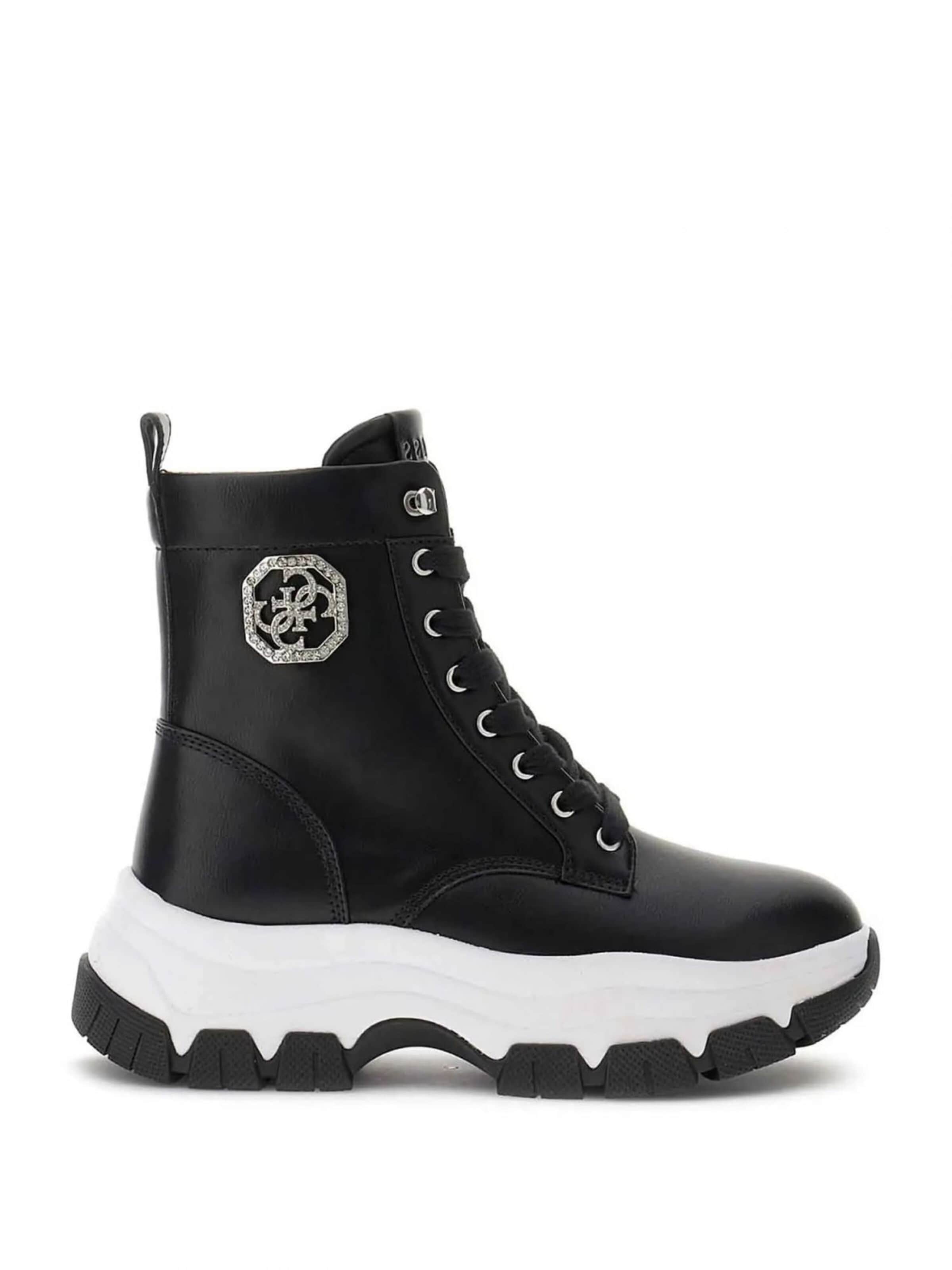 GUESS Sneakers hoog in Zwart