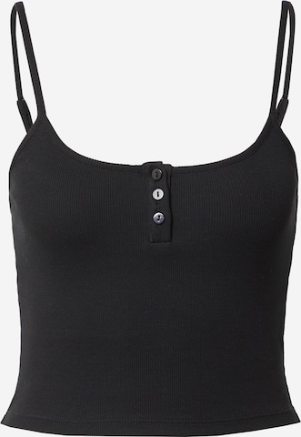 A LOT LESS Top 'Susan' in Black: front