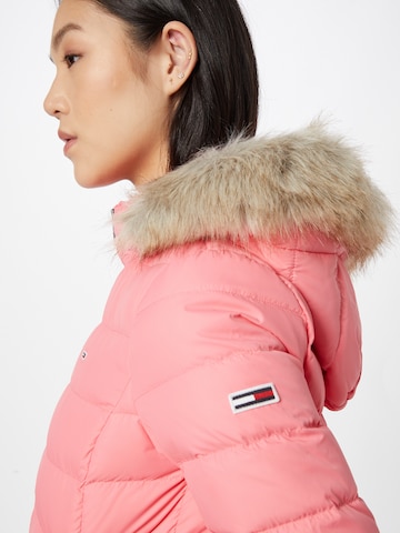 Tommy Jeans Winter Jacket 'Essential' in Pink