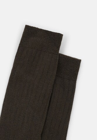 Chaussettes Boggi Milano en marron : au dessus
