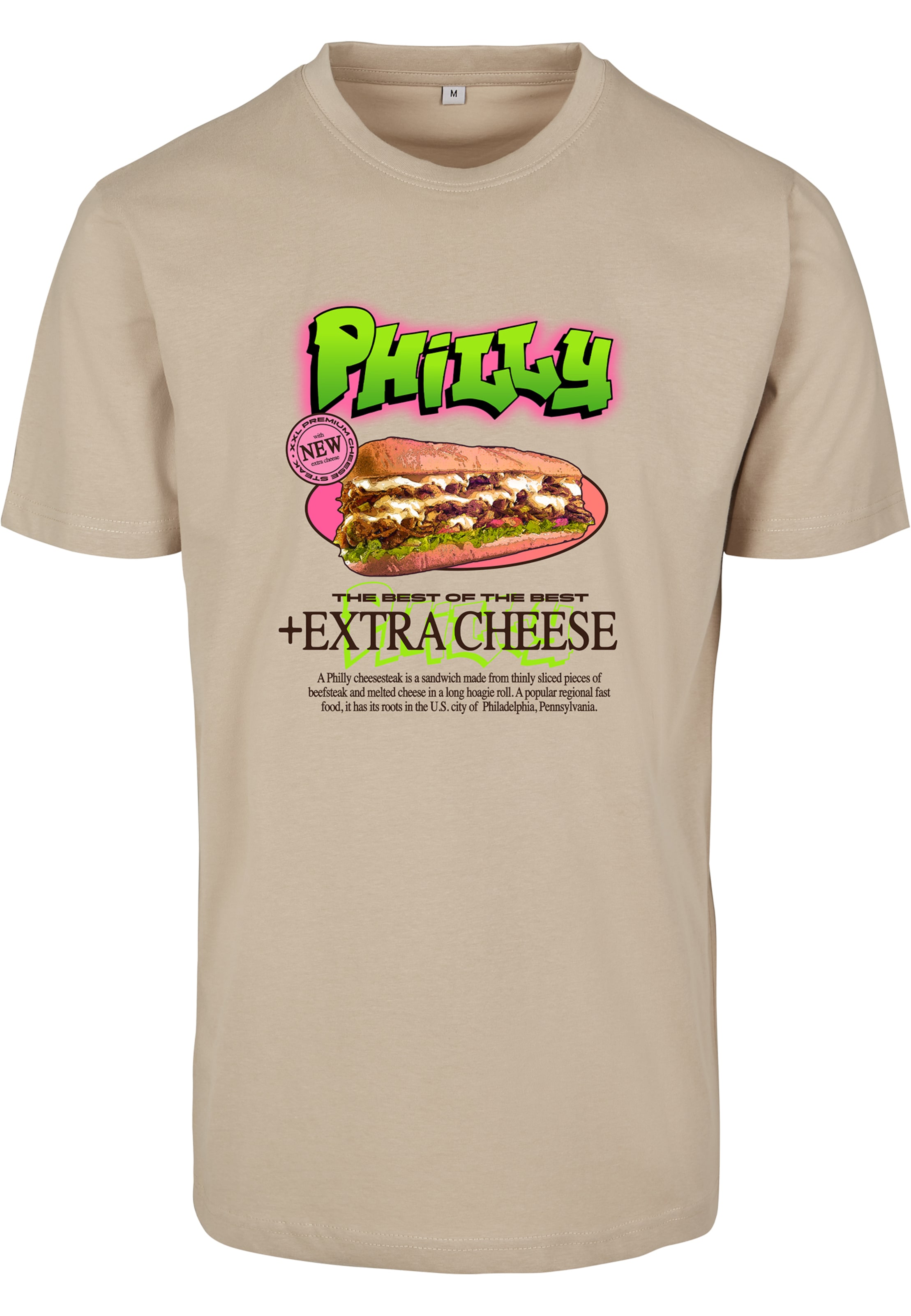 MT Men Shirt 'Sandwich Tee' in Beige: voorkant