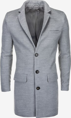 Ombre Between-Seasons Coat 'C432' in Grey: front