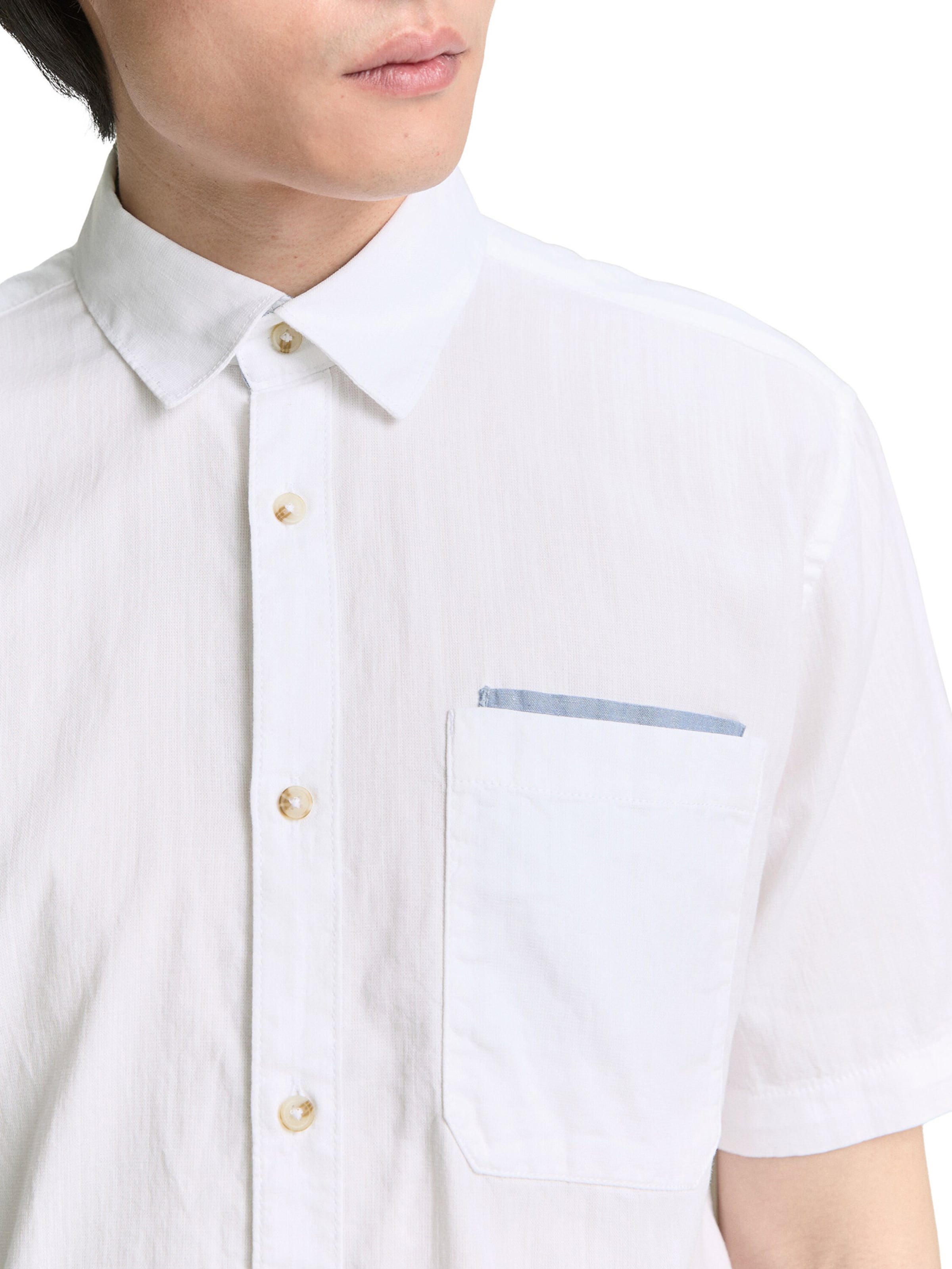 TOM TAILOR Regularny krój Koszula w kolorze biały