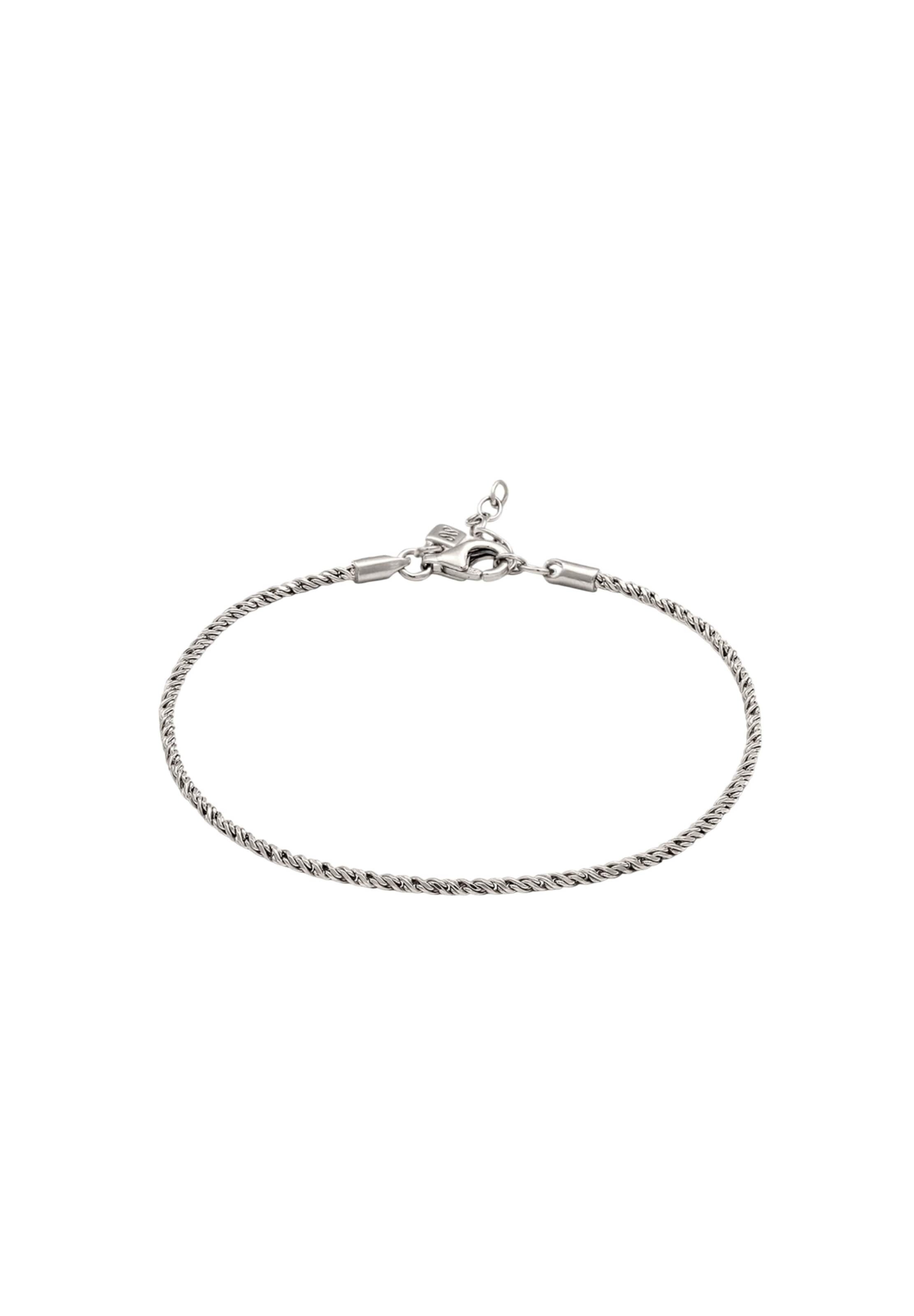 Stilnest Bracelet 'Kordel' in Silver: front