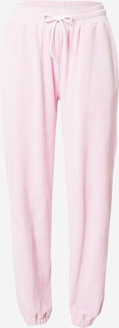 VIERVIER Tapered Pants 'Rieke' in Pink: front