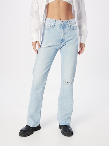 Calvin Klein Jeans Bootcut Jeansy w kolorze niebieski: przód
