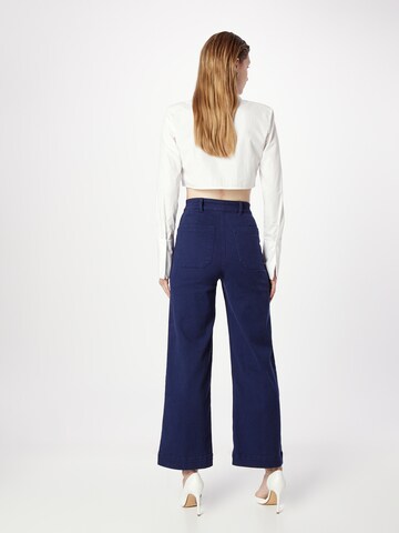 Wide Leg Pantalon Monki en bleu