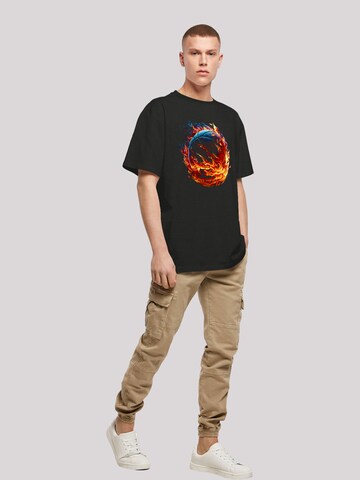 T-Shirt 'Basketball Sports Collection On FIRE' F4NT4STIC en noir