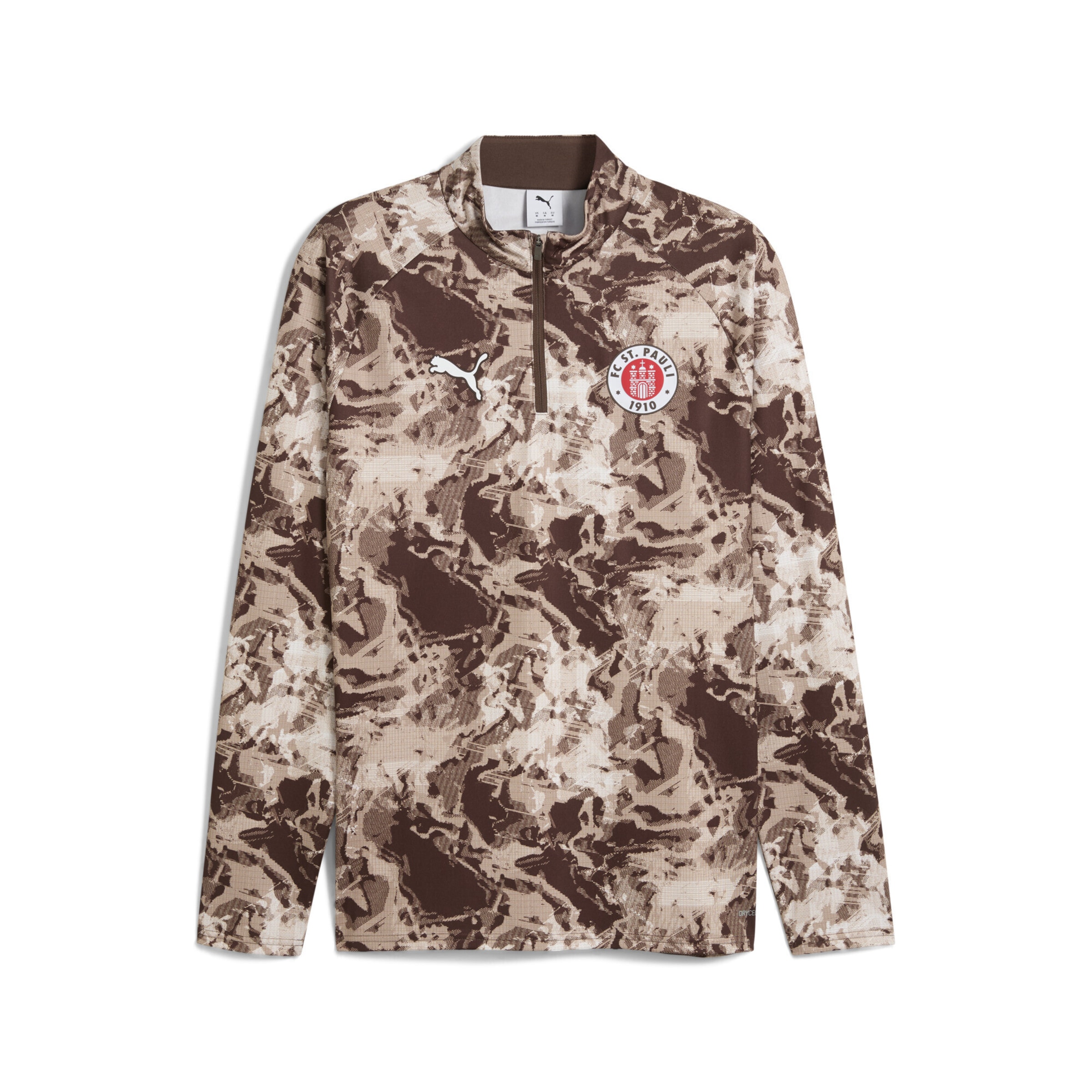 PUMA Performance shirt 'FC St. Pauli' in Brown: front