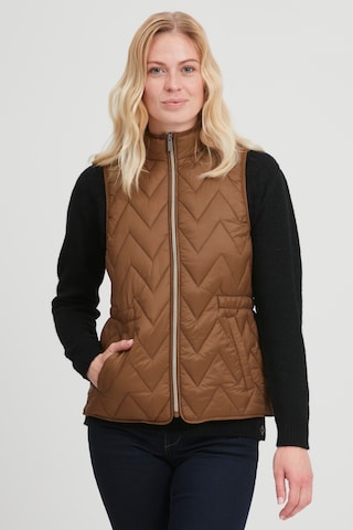 Fransa Bodywarmer 'FRBAPADDING 3' in Bruin: voorkant