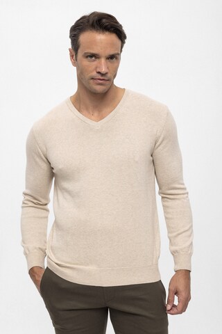 Pullover di Felix Hardy in beige: frontale