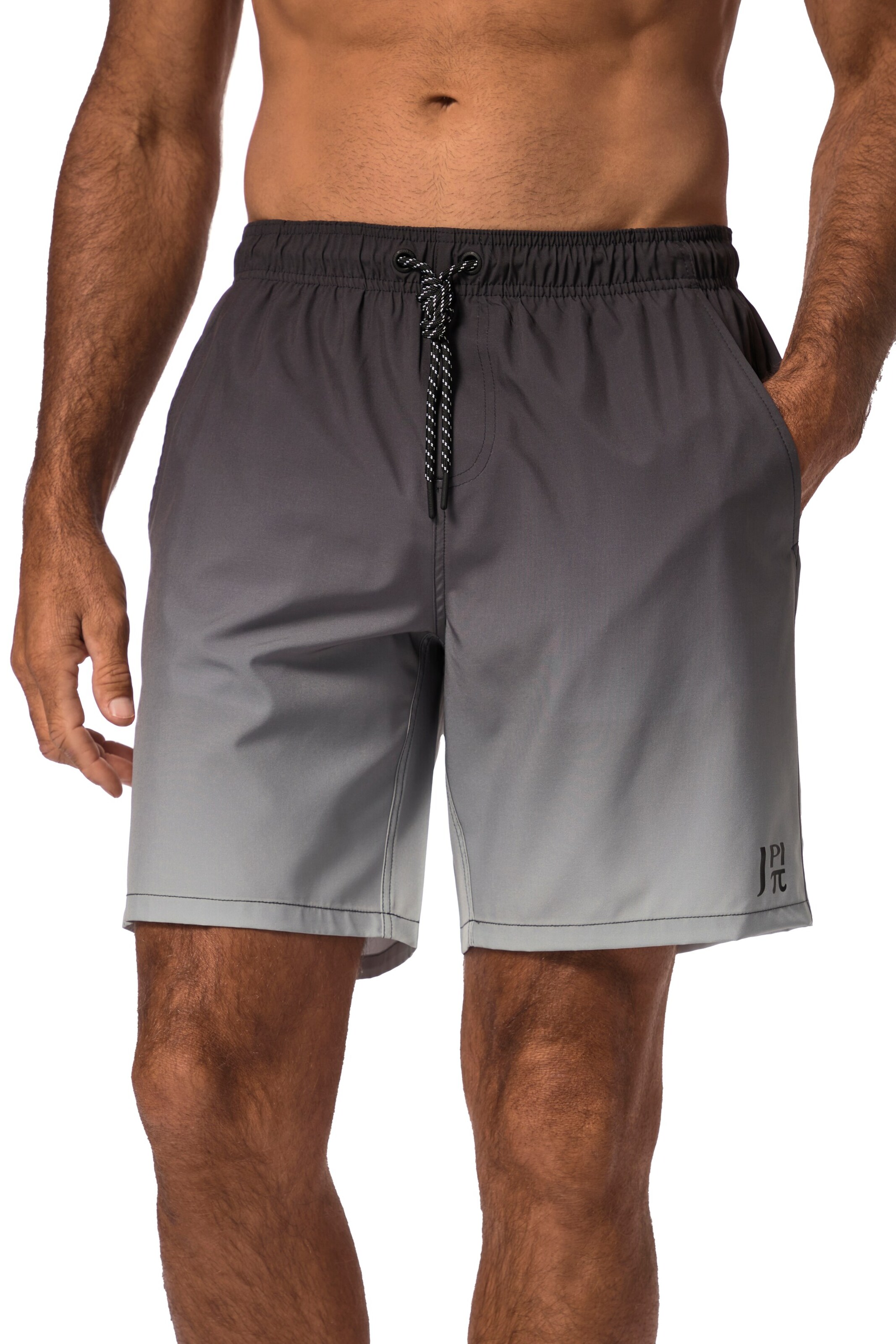 JAY-PI Board Shorts in Black: front