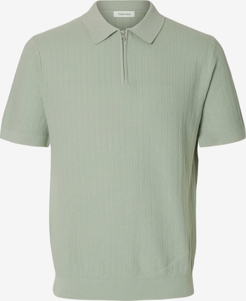 Pull-over 'SLHCran' SELECTED en vert : devant