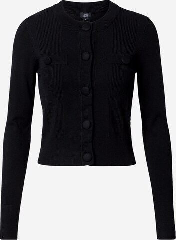 River Island Knit Cardigan in Black: front