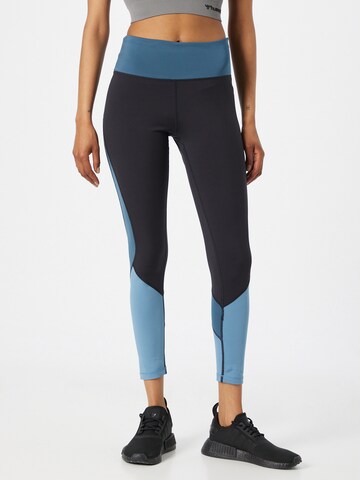 DARE2B Skinny Workout Pants in Blue: front