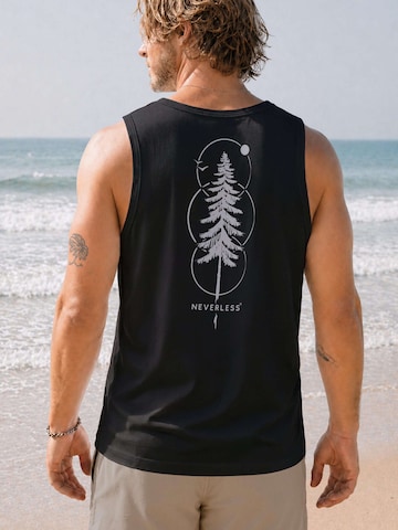 Neverless Shirt 'Outdoor Baum' in Black