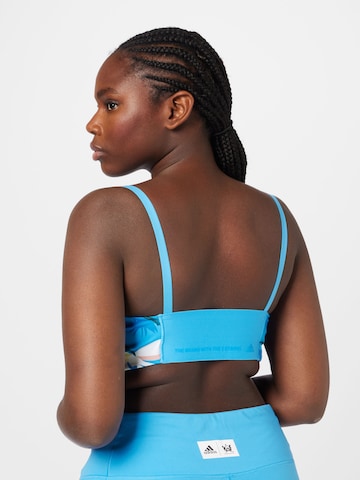 mėlyna ADIDAS SPORTSWEAR Biustjė Sportinė liemenėlė 'Thebe Magugu Studio Light-Support '