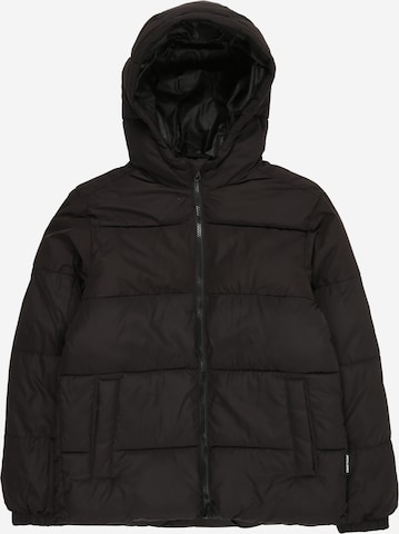 Jack & Jones Junior Зимняя куртка 'JJMAZE' в Черный: спереди