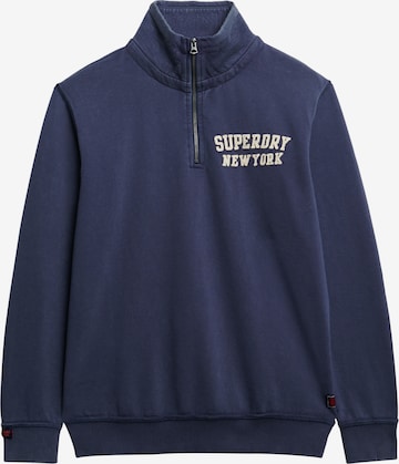 Superdry Sweatshirt 'Vintage Athletic' in Blauw: voorkant