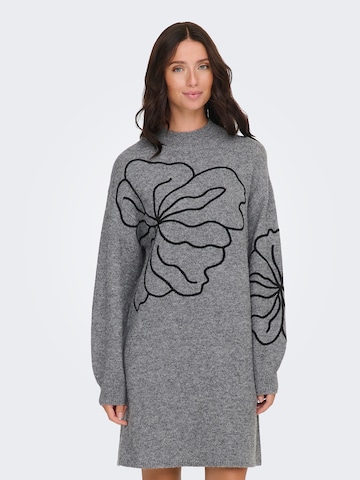 JDY Neulemekko 'JDYJELLA' värissä harmaa: etupuoli