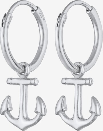 ELLI Earrings 'Anker' in Silver: front
