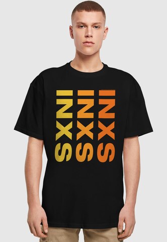 Merchcode Shirt 'INXS - Remix Art' in Black: front