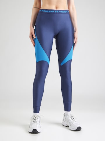 UNDER ARMOUR Skinny Sportnadrágok - kék: elől