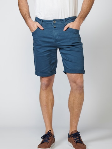 KOROSHI Slimfit Jeans in Blauw: voorkant