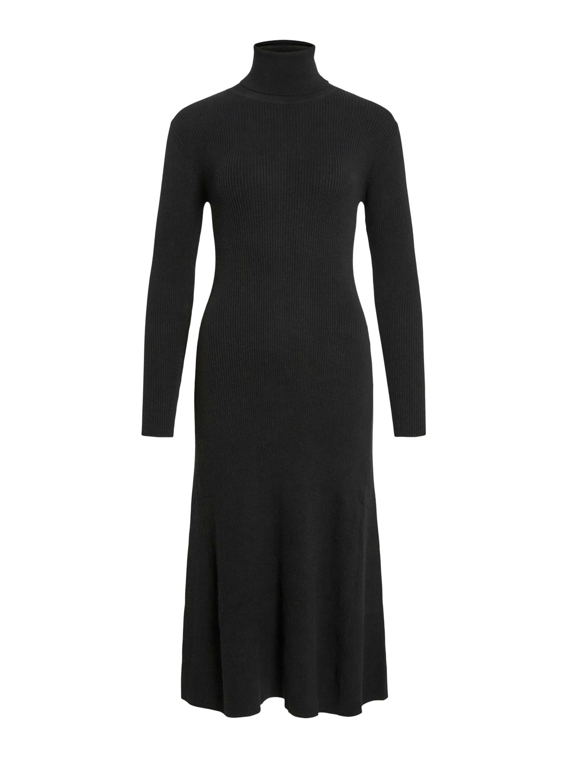 Robes en maille 'VIAMARIA' VILA en noir : devant